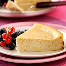 Ricotta and lemon cheesecake