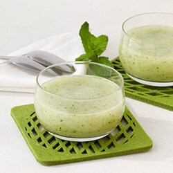 Minty melon soup