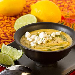 Chickpea soup with sweet potato